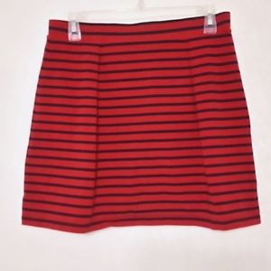 TOMMY HILFIGER SKIRTS NWOT RED STRIPE COTTON MINI SKIRTS | SIZE S/P